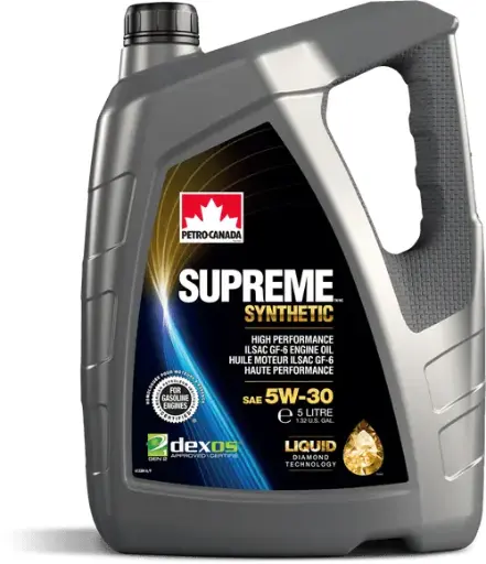 [MOSYN53C12] PETROCANADA SUPREME SYNTHETIC 5W30 12x1L CASE 